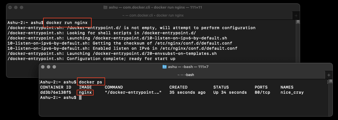 showing all containers in docker
